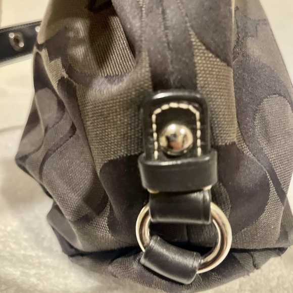 VNTG Coach Madison Maggie Bag Drk Brwn Signature C Hobo 14" x 9" x 4" - Picture 12 of 16